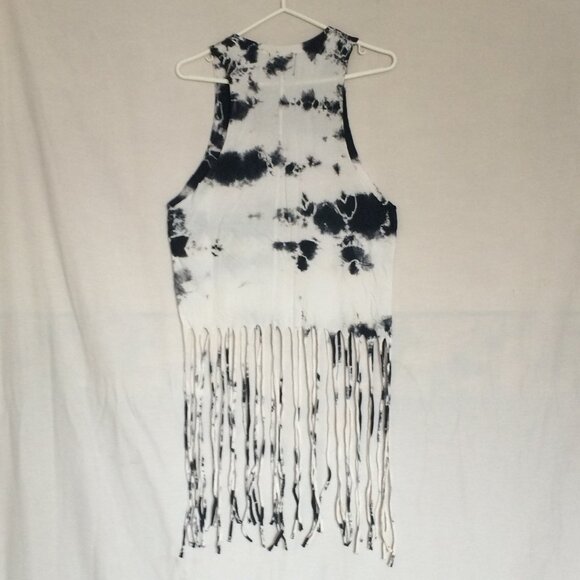 Coca-Cola Coke Very Cherry Womens Camisole Tank Top Small Fringe Black White - Picture 2 of 7